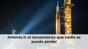 Artemis II rocket launching into space