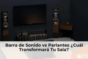 Barra de sonido y parlantes comparados