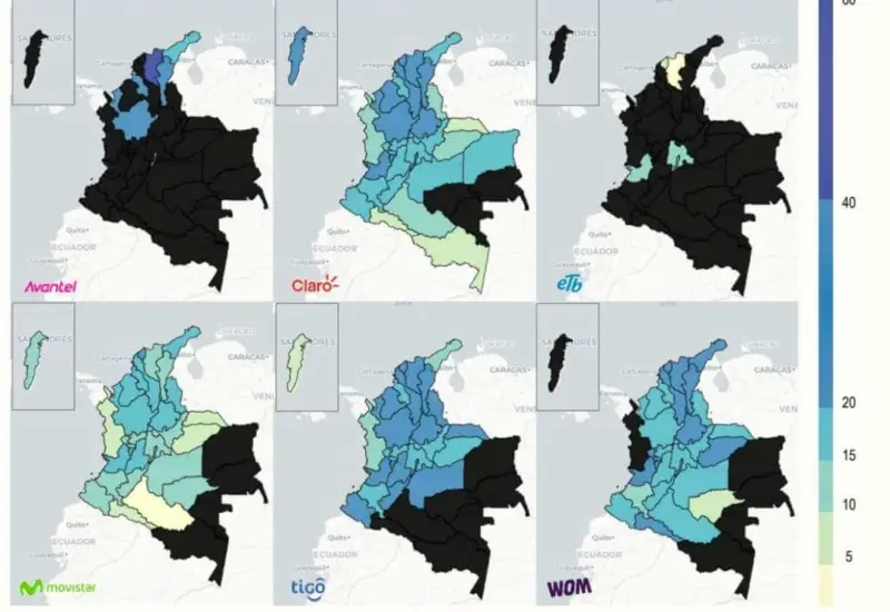 Colombia conectada por fibra óptica, pero con problemas de internet móvil