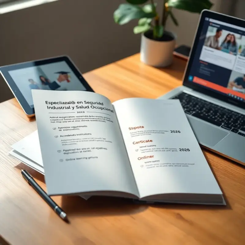 Cómo acceder a una especialización en SST: pasos concretos en 2026 especializacion en seguridad industrial y salud ocupacional