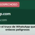 Descubre el truco de WhatsApp que bloquea enlaces peligrosos