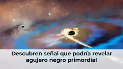 Agujero negro primordial en el espacio cósmico