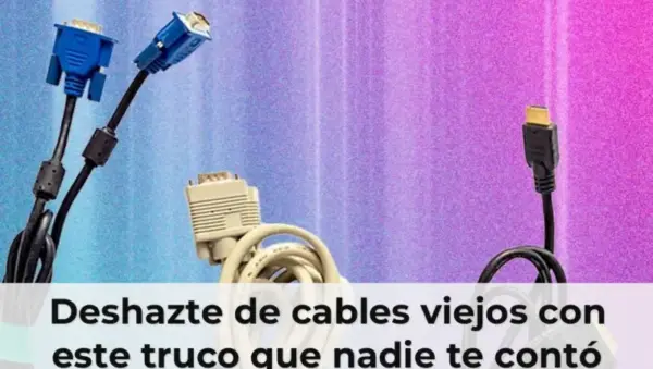 Cables organizados con un truco simple