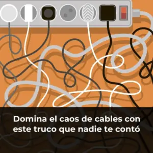 Organizador de cables y gestion de cables en casa