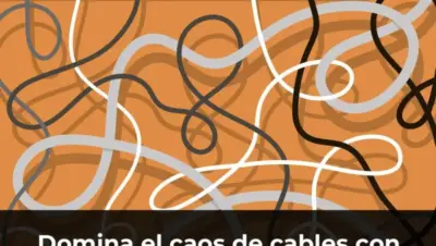 Organizador de cables y gestion de cables en casa