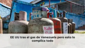 Map of Venezuela and US with oil rigs