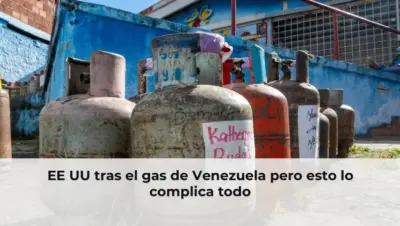 Map of Venezuela and US with oil rigs