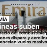 El precio del combustible para aviones dispara y aerolíneas cancelan vuelos masivos