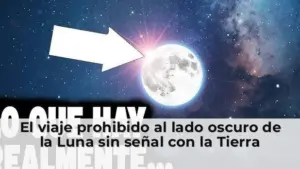 Lado oscuro de la Luna en el espacio