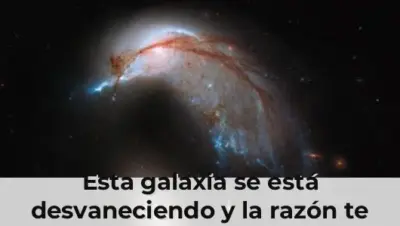 Galaxia desvaneciéndose en el espacio