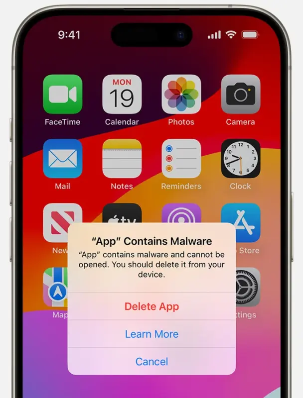 Hacker accediendo a iPhone a través de página web