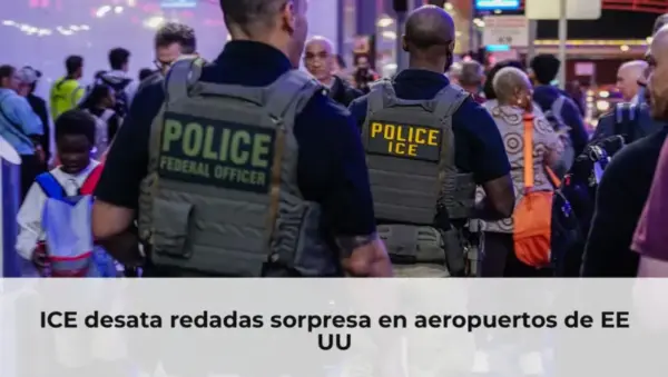 Inmigrantes detenidos por agentes de ICE