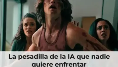 IA robot con cara de pesadilla