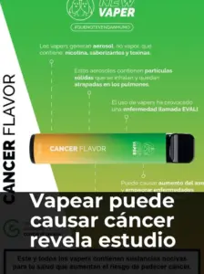 Vapear y cáncer de pulmón estudio científico