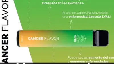 Vapear y cáncer de pulmón estudio científico
