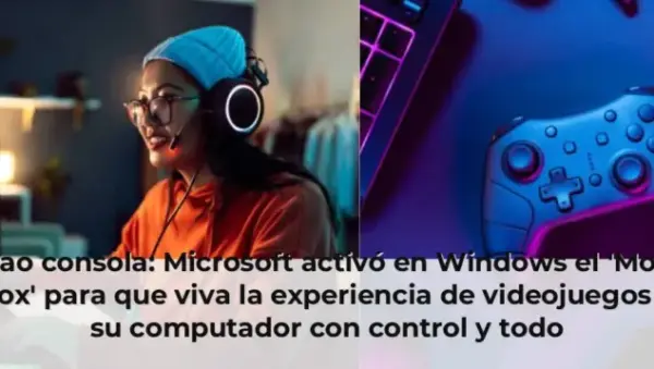 Chao consola: Microsoft activó en Windows el 'Modo Xbox' para que viva la experiencia de videojuegos en su computador co