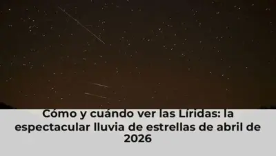 Cómo y cuándo ver las Líridas: la espectacular lluvia de estrellas de abril de 2026