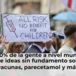 El 70% de la gente a nivel mundial cree ideas sin fundamento sobre vacunas, parecetamol y más