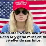 Este estudiante inventó una influencer MAGA con IA y ganó miles de dólares vendiendo sus fotos