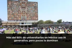 Más del 60% de universitarios en México usa IA generativa, pero pocos la dominan