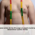 Tu peso antes de los 30 juega un papel crucial para determinar cuánto vivirás