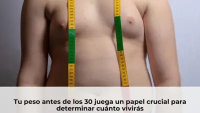 Tu peso antes de los 30 juega un papel crucial para determinar cuánto vivirás