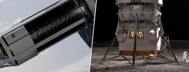 Alguien despierte a SpaceX, porque la NASA ya está entrenando con el módulo lunar de Blue Origin