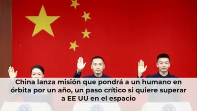 China lanza misión que pondrá a un humano en órbita por un año, un paso crítico si quiere superar a EE UU en el espacio