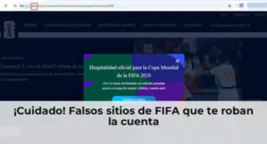 ¡Cuidado! Falsos sitios de FIFA que te roban la cuenta