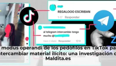El modus operandi de los pedófilos en TikTok para intercambiar material ilícito: una investigación de Maldita.es