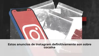 Estos anuncios de Instagram definitivamente son sobre cocaína