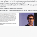 Los empleados de Meta se rebelan contra un software que graba todo lo que hacen para entrenar IA