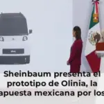 Sheinbaum presenta el prototipo de Olinia, la apuesta mexicana por los autos eléctricos